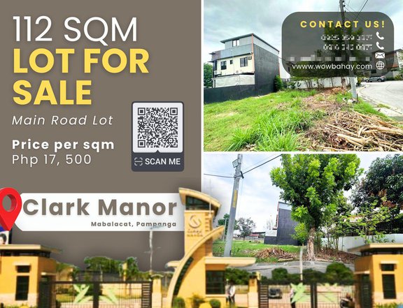 112 sqm Residential Lot For Sale in Clark Manor, Pampanga