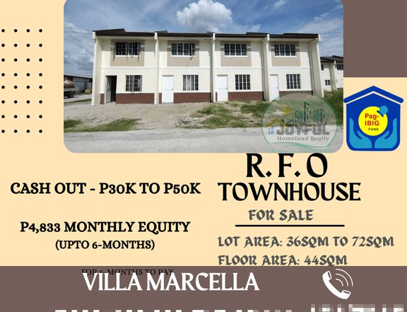 RFO House and lot in San Rafael Bulacan super baba ng downpayment