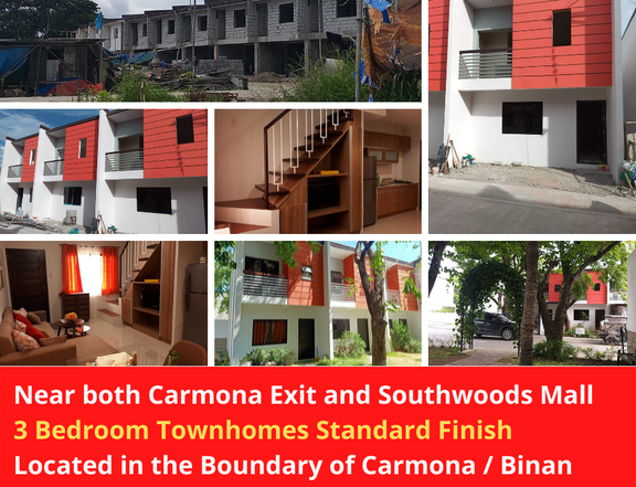 3 Bedroom Townhomes House and lot Binan Laguna near Carmona Exit