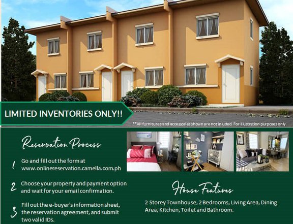 Pre Selling Inner House and Lot in Camella Nueva Ecija