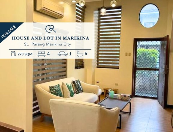 House and Lot in Marikina Livable 4BR For Sale - CRS0407