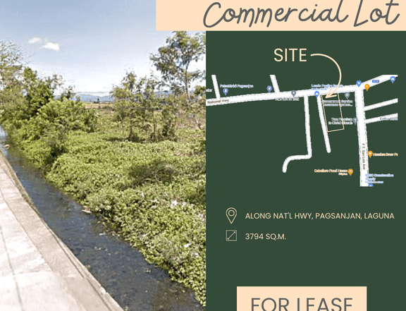 3794 sqm Commercial Lot For Rent in Pagsanjan Laguna