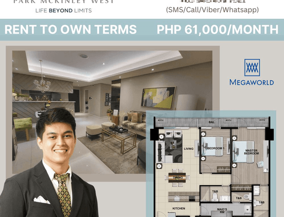 PARK MCKINLEY WEST PRE-SELLING 110 SQM 2BR UNIT IN FORT BONIFACIO