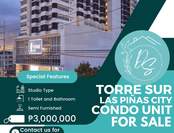 Condo Unit For Sale in Torre Sur, Las Pinas City