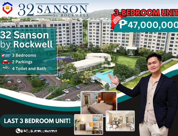 3-Bedroom Condo at 32 Sanson by Rockwell