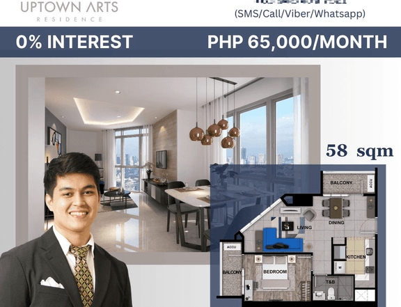 PRE-SELLING ULTRA HIGH-END 58 SQM 1 BEDROOM UNIT NO DOWNPAYMENT