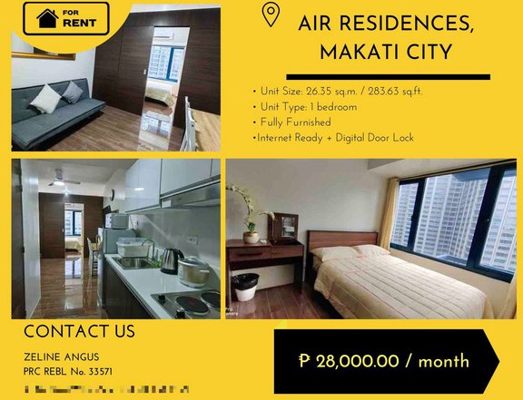 Fully Furnished 1-bedroom Condo For Rent in Makati
