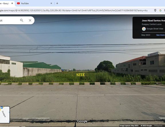 FOR SALE LOT IN PAMPANGA ALONG JASA ROAD IDEAL FOR COMMERCIAL USE