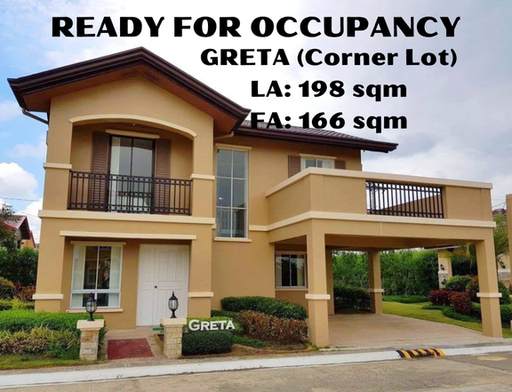 GRETA 5 Bedroom RFO House and Lot for Sale in Camella Subic