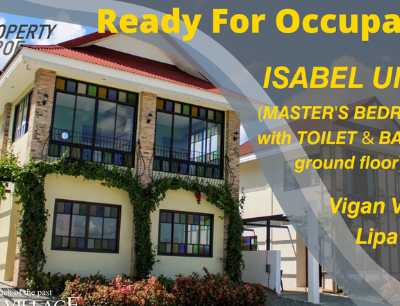 Ready For Occupancy unit in Lipa City
