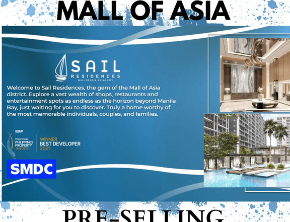 Pre Selling 1BR MALL OF ASIA High Rise Condominium