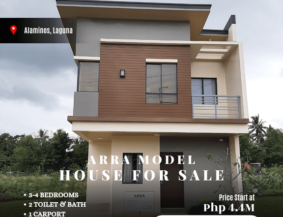 3-4 BR 2TB Single Attached for sale complete turn over Alaminos laguna