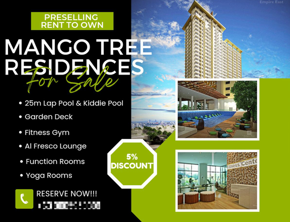 17k Monthly 1br Preselling Condo in San Juan Mango Tree Residences