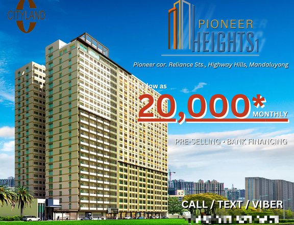 1-bedroom Preselling Condo in Pioneer Pasig CITYLAND Pioneer Heights 1