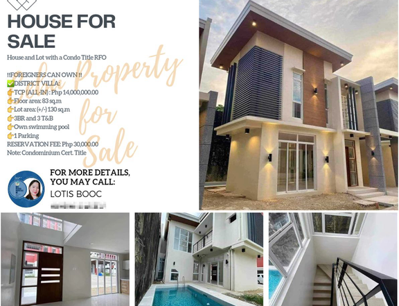 132.00 sqm 3-bedroom Condo House For Sale in Agus Lapu-Lapu Cebu