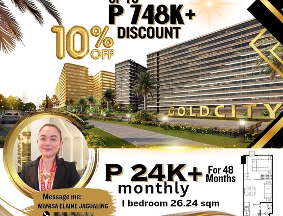 26.24 sqm 1-bedroom Condo For Sale in Paranaque Metro Manila