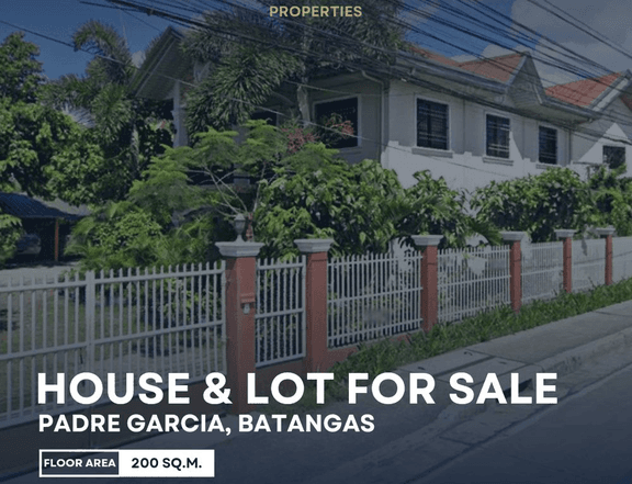 Two-Storey House and Lot for Sale in Padre Garcia, Batangas