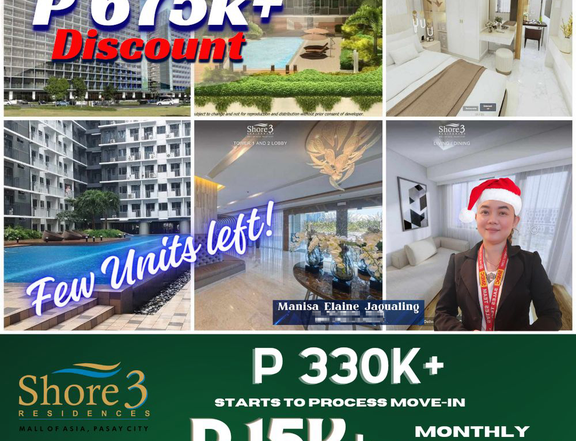 26.00 sqm 1-bedroom Condo For Sale in MOA Complex, Pasay City