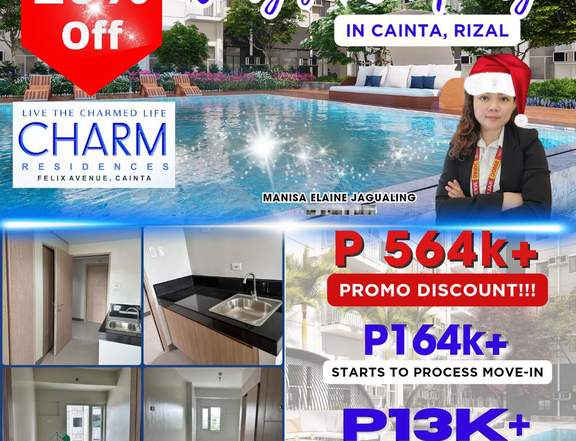 28.52 sqm 1-bedroom Condo For Sale in Cainta Rizal