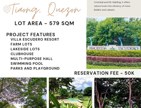 579 sqm Residential Lot For Sale in Tiaong Quezon