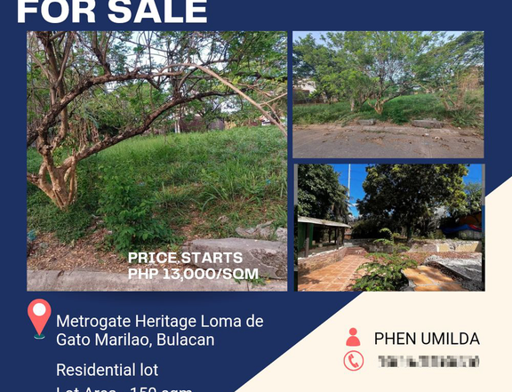 150 sqm Residential Lot For Sale By Owner in Marilao Bulacan