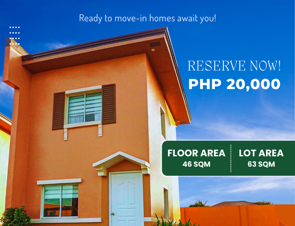 Ready to Move-in Home in Camella Pili