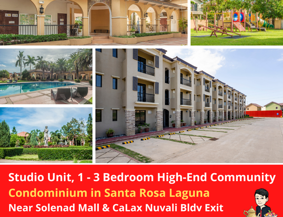 Ready For Occupancy Condominium in Santa Rosa Laguna Studio Unit, 1 - 3 Bedroom High-End Community