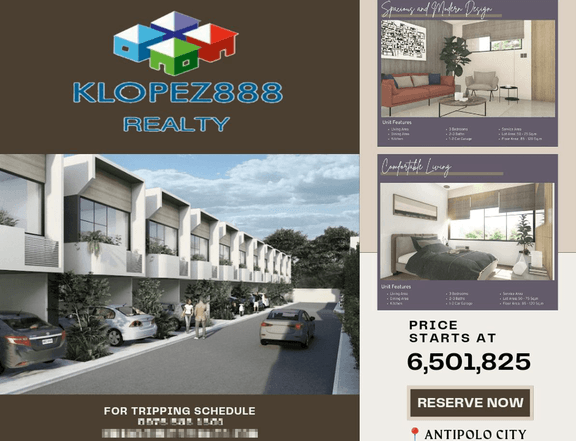 3 bedroom Antipolo Townhouse For Sale near Robinsons Mall