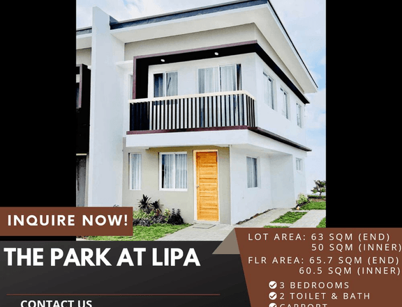 3 Br Complete Finished Townhouse in Lipa City