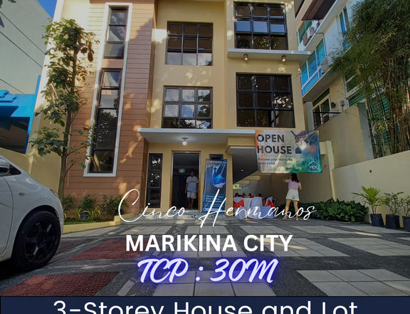 4B Bedrooms House and Lot with Spacious Car Garage in Marikina