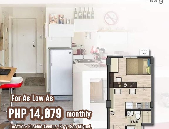 FOR AS LOW AS / PHP14,079k Monthly / RENT TO OWN CONDO IN PASIG!!!