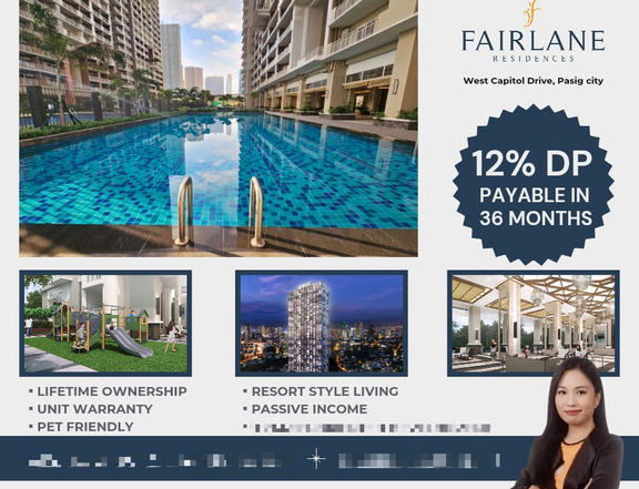 DMCI Condo for Sale in Pasig near Capitol Ready for occupancy Fairlane Residences 2 Bedroom