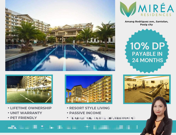 DMCI Condo For Sale in Pasig near Eastwood Ready for occupancy Mirea Residences 2 Bedroom