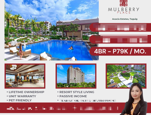 DMCI Condo for Sale in Taguig near BGC Preselling Mulberry Place Phase 2 2 Bedroom