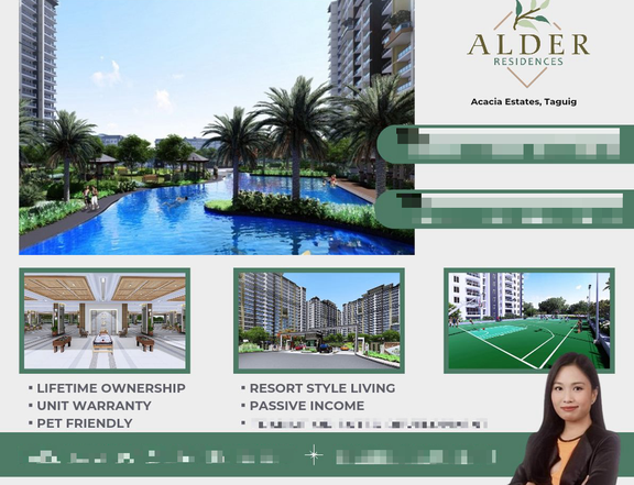 DMCI Condo for Sale in Taguig near BGC Preselling Alder Residences 2 Bedroom