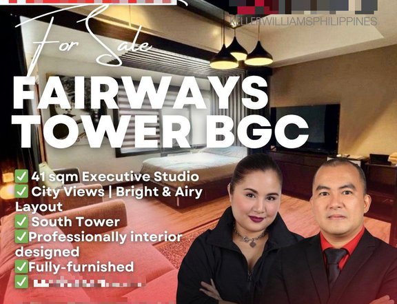 Stylish and Chic 41.00 sqm Studio Condo For Sale in Fairways Tower BGC Taguig