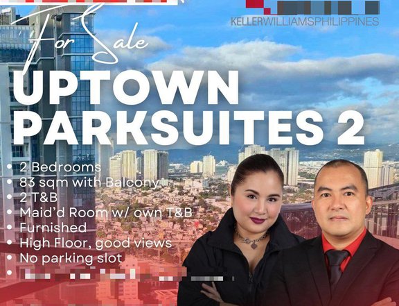 Pre-Owned 83.00 sqm 2-bedroom Condo For Sale in Uptown Parksuites 2 BGC Taguig