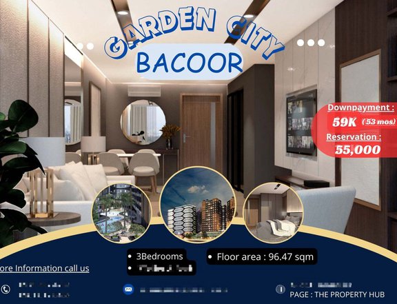 96.47 sqm 3BR condominium units in Bacoor City