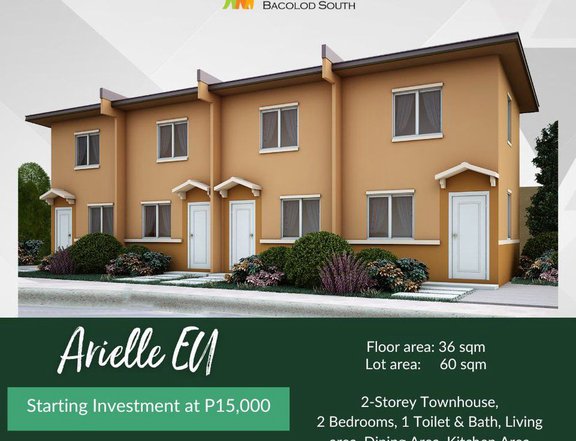 2-bedroom 36sqm End unit Townhouse For Sale in Bacolod City