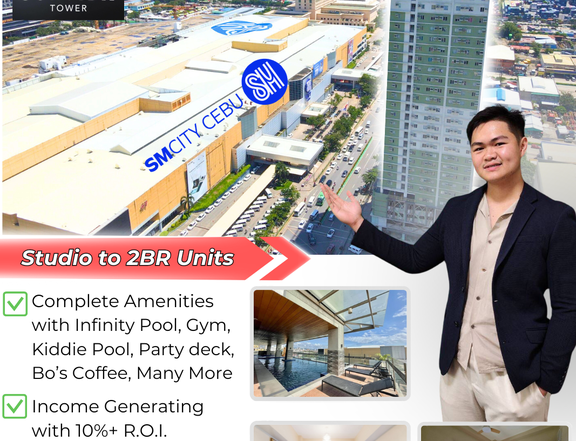 44sqm 2-Bedroom Unit (AirBnb Ready) in front of SM City Cebu