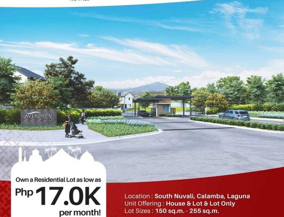 Residential lot for sale in NUVALI - AVERDEEN ESTATES PORAC PAMPANGA