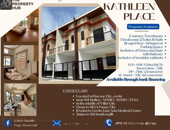 3BR Townhouse in Bacoor City