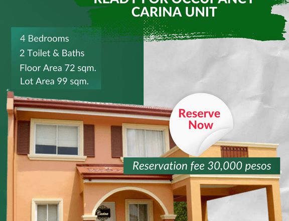 Carina SF W CB House and lot for Sale in Numancia Aklan Near Boracay