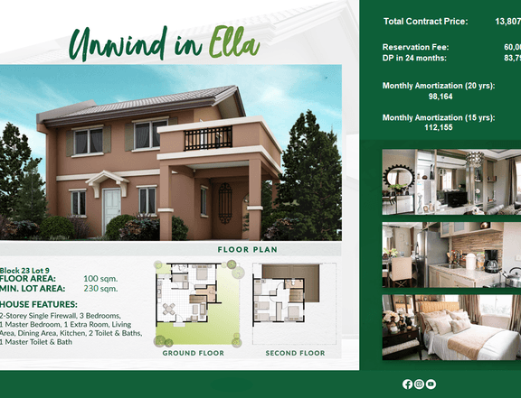 Pre-Selling 5-Bedroom Single Firewall House in Antipolo City