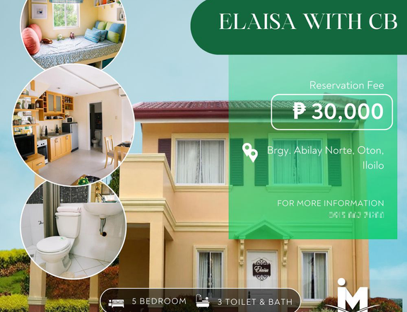 5-bedroom Elaisa Single Detached House For Sale in Oton Iloilo