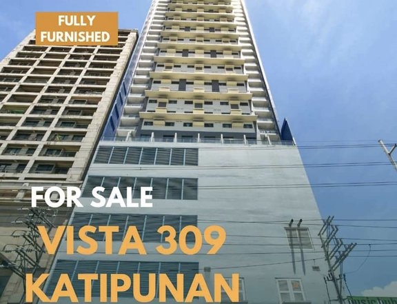 Fully furnished 1BR for sale in VISTA 309 KATIPUNAN front  of ATENEO