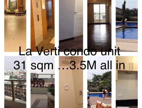 Studio Unit for Sale in La Verti Residences Pasay City