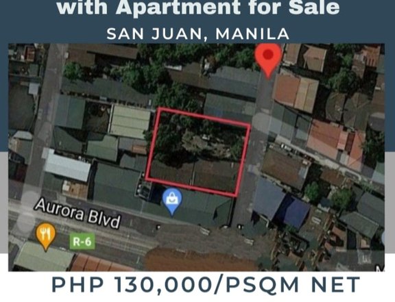 1062sqm Vacant lot with Old Apartment