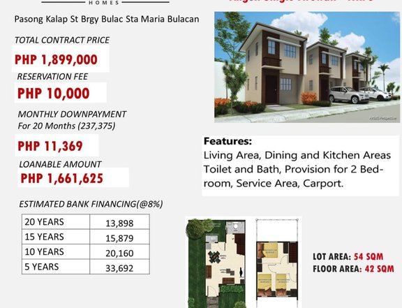 home investment and affordable house and lot in sta. maria bulacan.