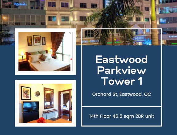 2BR Condo Unit in Parkview Tower 1 Eastwood QC